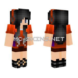 Autumn Gamer Girl Minecraft skin