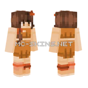 Autumn Girl Fall Series Minecraft skin