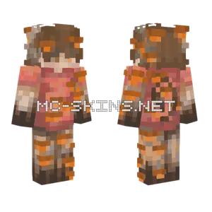 Autumn Leaf Girl Minecraft skin