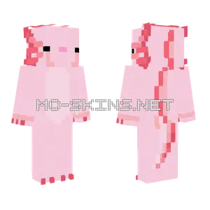 Axolotl Boi Minecraft skin