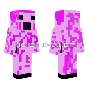 Axolotl D Minecraft skin
