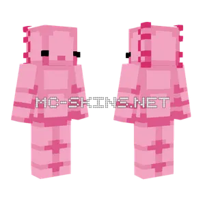 Axolotl Hive Style Minecraft skin