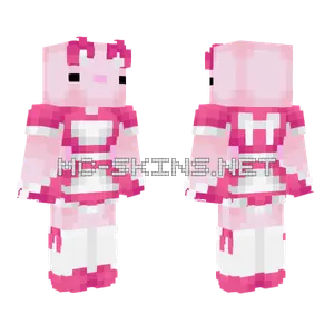 Axolotl Maid Pink Minecraft skin