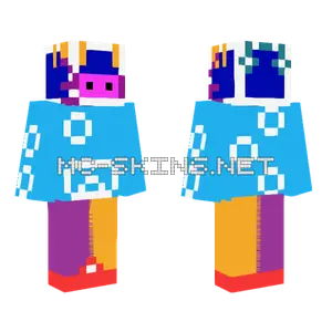 Axolotl Robot Suit Minecraft skin