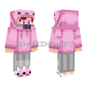 Axolotl Teen Minecraft skin