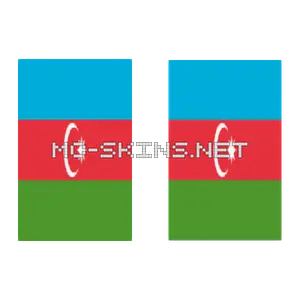 Azerbaijan Flag cape, outside and lining