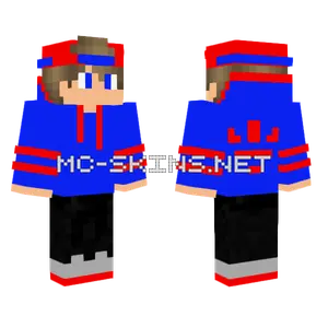 B 44 Gamer Red Minecraft skin