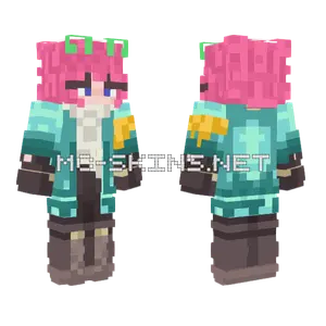 Babbabs Pink Hair Minecraft skin