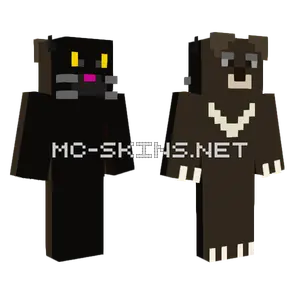 Bagheera and Baloo Minecraft skin
