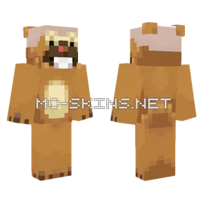 Bald Bidoof Minecraft skin