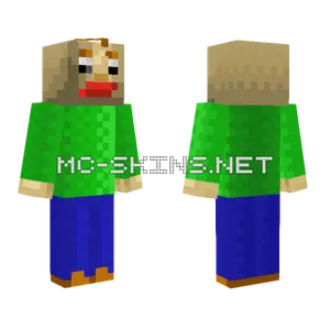 Baldi V2 Minecraft skin