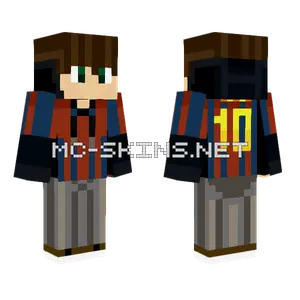 Barcelona 2 Footballer Minecraft skin