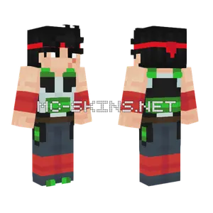 Bardock Father of Goku Minecraft skin