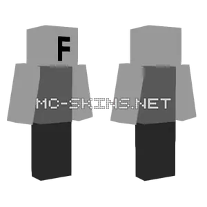 Base With F On Face Minecraft skin
