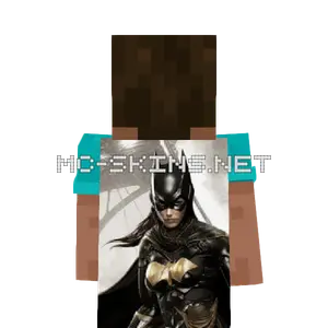 Batgirl cape, outside and lining