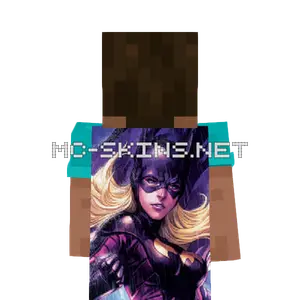 Batgirl VI cape, outside and lining