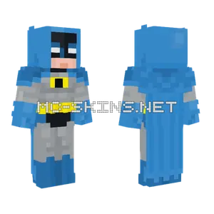 Batman 1970s Blue Minecraft skin