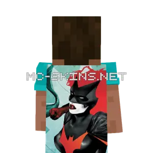 Batwoman V cape, outside and lining