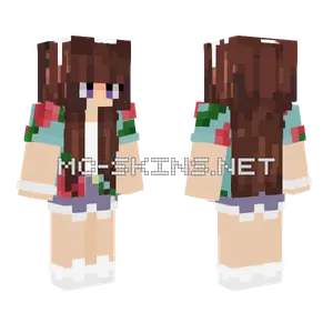 Beach Girl Minecraft skin