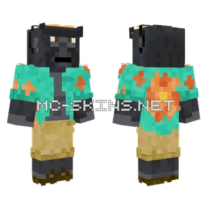 Beach Gorilla Minecraft skin
