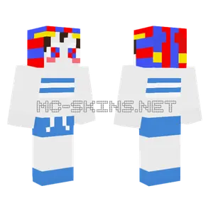 Beach Pomni Minecraft skin