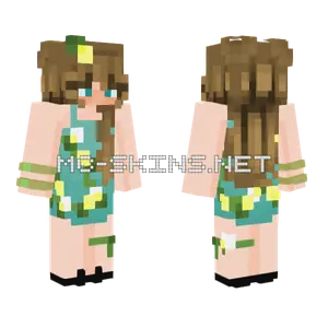 Beach Vibes Girl Minecraft skin