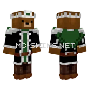 Bear King Reskin Minecraft skin