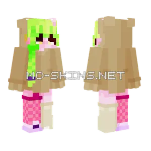 Beary Cute Girl Minecraft skin