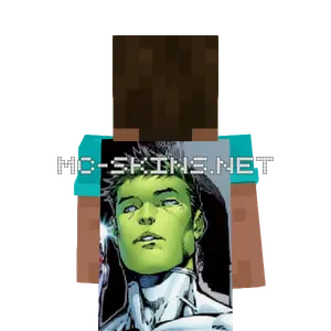 Beast Boy cape, outside and lining