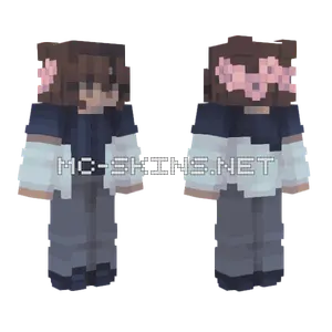 Beautiful Night Girl Minecraft skin