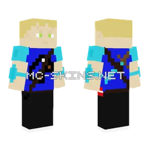 Bedwars Player Blue Minecraft skin