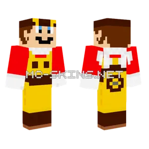 Bee Mario Minecraft skin