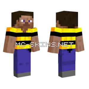 Bee Shirt Steve Minecraft skin