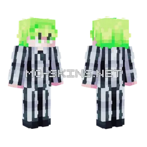 Beetlejuice Skintober Minecraft skin