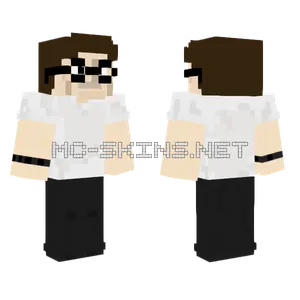 Bemzo 5 Glasses Minecraft skin