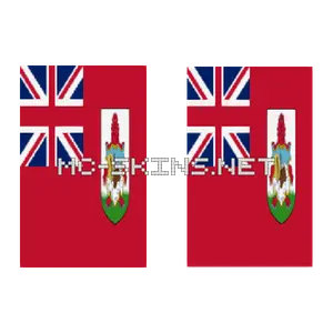 Bermuda Flag cape, outside and lining