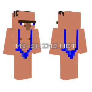 Better Blue Villager Minecraft skin