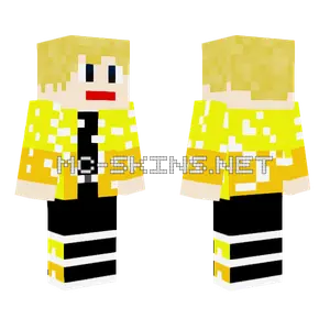 Better Zenitsu Agatsuma Minecraft skin