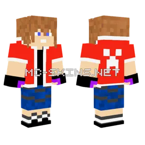 Big Red Jacket Minecraft skin