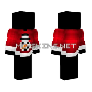Big Red Top w Snowman Minecraft skin