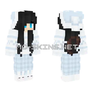 Béjmaksi Black and White Minecraft skin