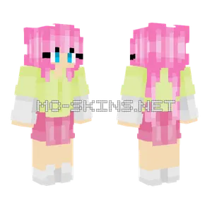 Béjmaksi Pink Hair Girl Minecraft skin