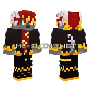 Black And Gold Knight Minecraft skin