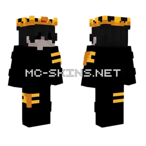 Black And Gold Outfit Minecraft skin