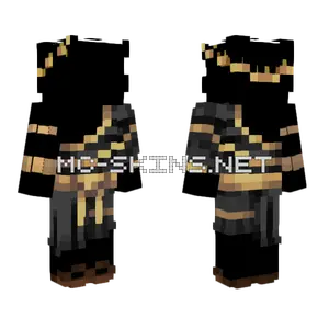 Black And Gold Robes Minecraft skin