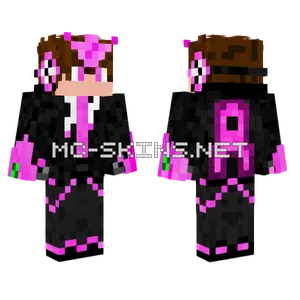 Black And Pink Minecraft skin