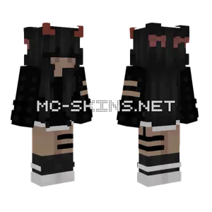 Black And Red Demon Minecraft skin