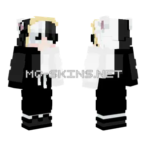 Black And White Minecraft skin