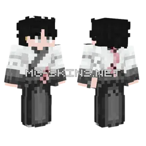 Black and White Boy Minecraft skin