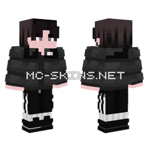 Black and White Boy Minecraft skin